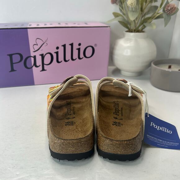 Papillio by Birkenstock Florida Sandal African Wax Gold 1006230 Unisex L5/M3 NWB - Picture 4 of 10